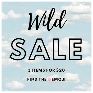 3 ITEMS FOR $20 BLOW OUT SALE!